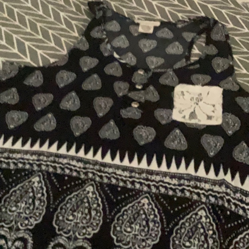 Miley & Molly racer back cotton Boho top size 34 inch bust